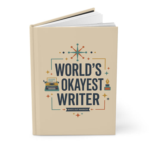Printify Paper products Journal World’s Okayest Writer Hardcover Journal