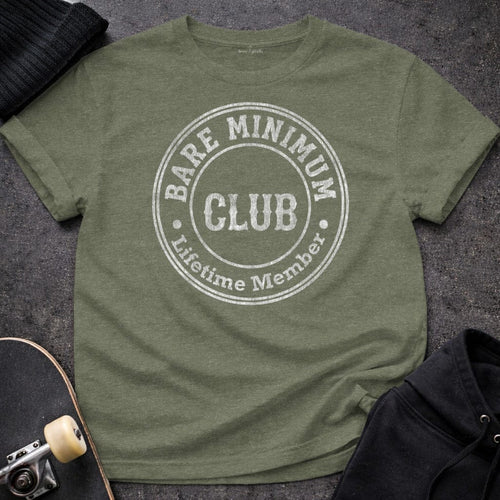 Printify T-Shirt Bare Minimum Club Lifetime Member Tee