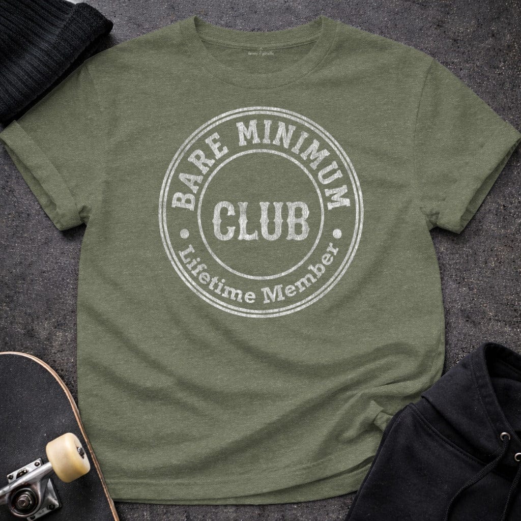 Printify T-Shirt Bare Minimum Club Lifetime Member Tee
