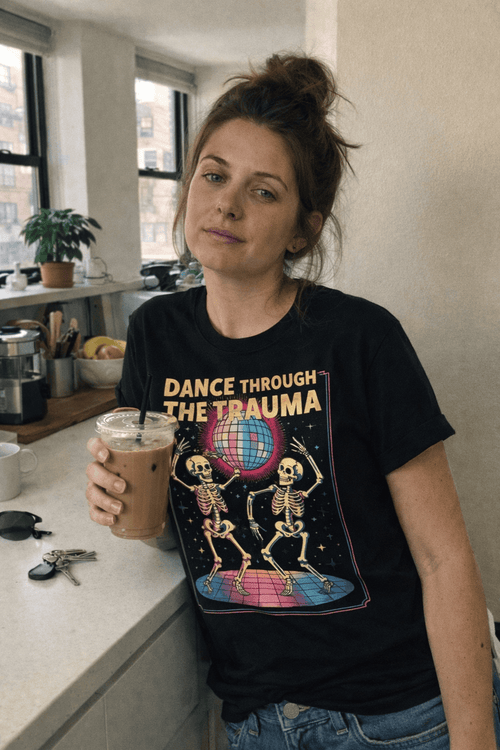 Printify t-shirt Dance Through The Trauma T-Shirt