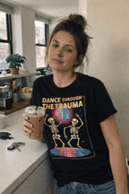 Printify t-shirt Dance Through The Trauma T-Shirt