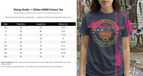 Printify t-shirt Global Warming Is Cooking Us All  T-Shirt