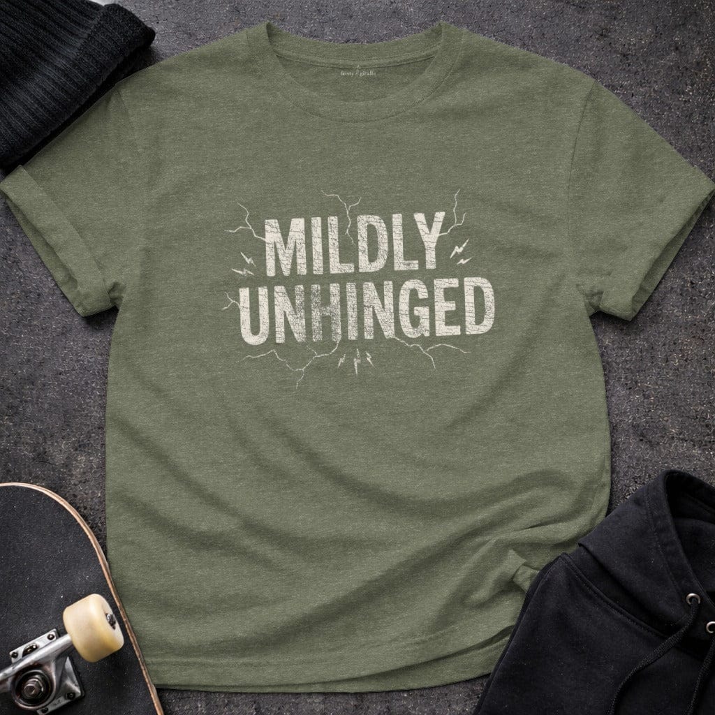 Printify T-Shirt Mildly Unhinged T-Shirt