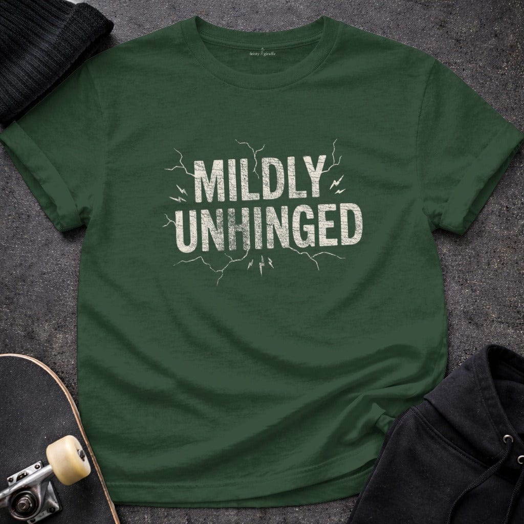 Printify T-Shirt Mildly Unhinged T-Shirt