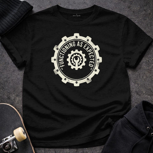 Printify T-shirt S / Black Functioning As Expected Tee