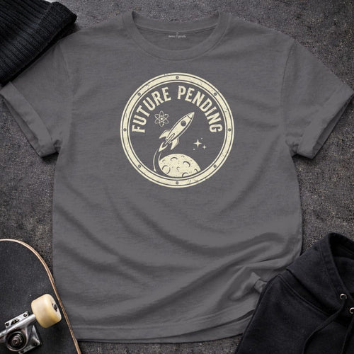 Printify T-shirt S / Charcoal Future Pending T-Shirt
