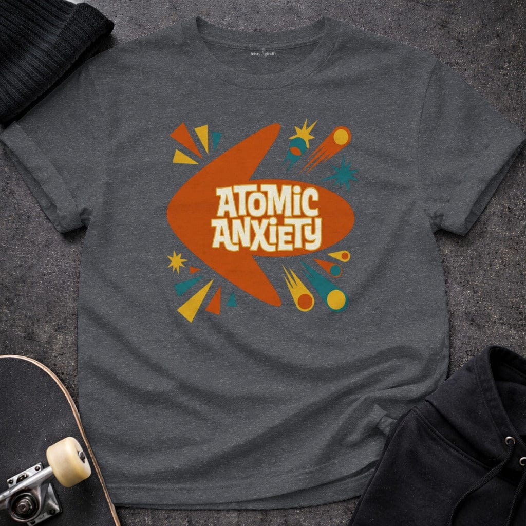 Printify T-Shirt S / Dark Heather Grey Atomic Anxiety Tee