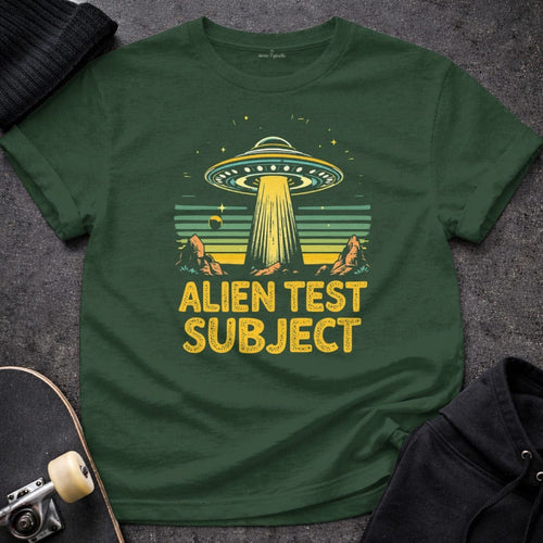Printify T-Shirt S / Forest Green Alien Test Subject T-Shirt