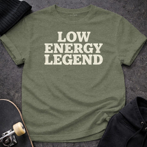 Printify T-shirt S / Heather Military Green Low Energy Legend T-Shirt