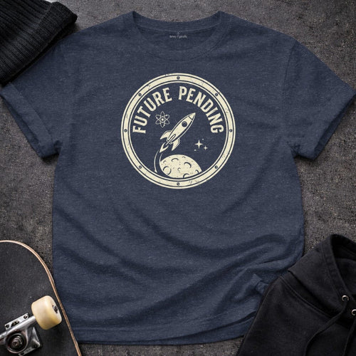 Printify T-shirt S / Heather Navy Future Pending T-Shirt
