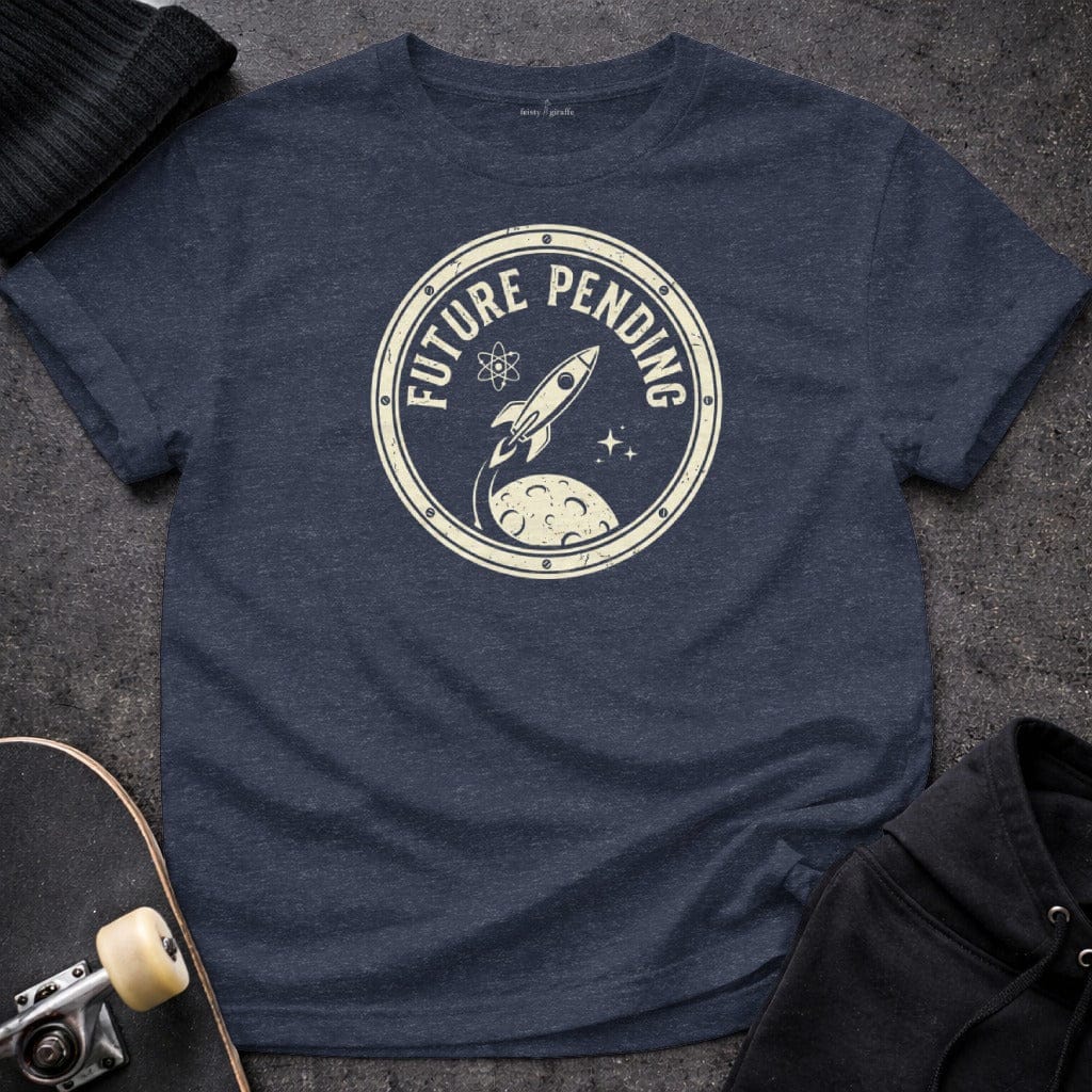 Printify T-shirt S / Heather Navy Future Pending T-Shirt