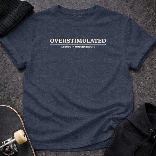 Printify T-shirt S / Heather Navy Overstimulated T-Shirt