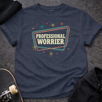 Printify t-shirt S / Heather Navy Professional Worrier T-Shirt