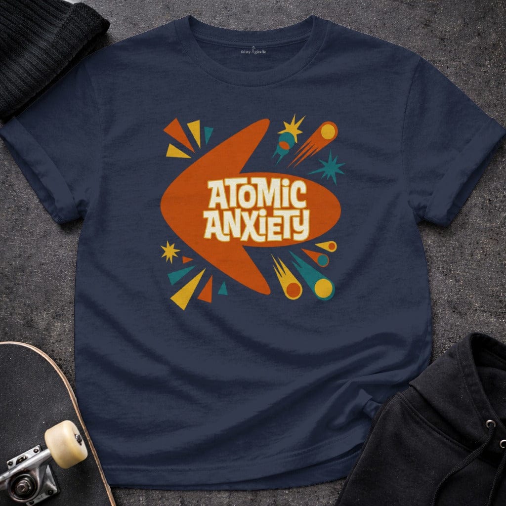 Printify T-Shirt S / Navy Atomic Anxiety Tee