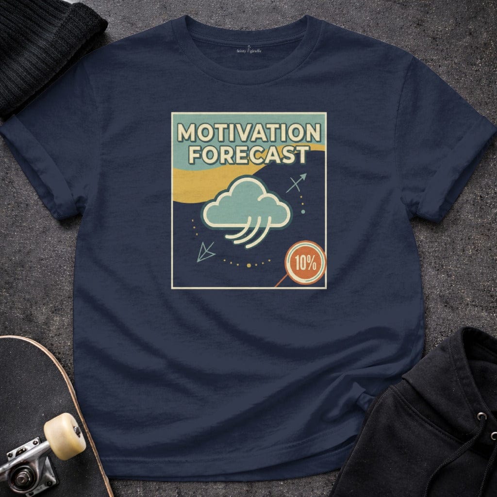 Printify t-shirt S / Navy Motivation Forecast T-Shirt
