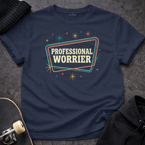 Printify t-shirt S / Navy Professional Worrier T-Shirt