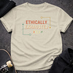 Printify t-shirt S / Sand Ethically Exhausted T-Shirt