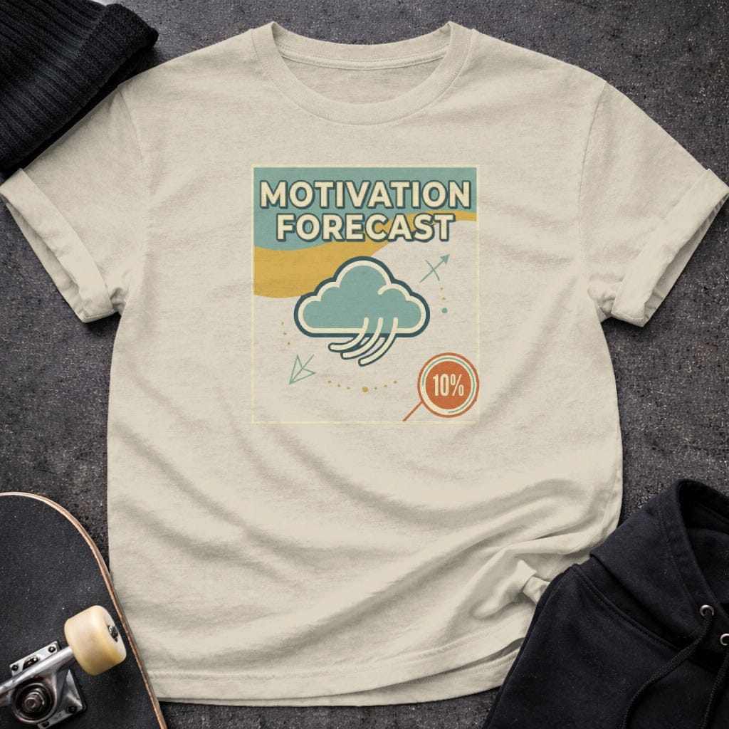 Printify t-shirt S / Sand Motivation Forecast T-Shirt
